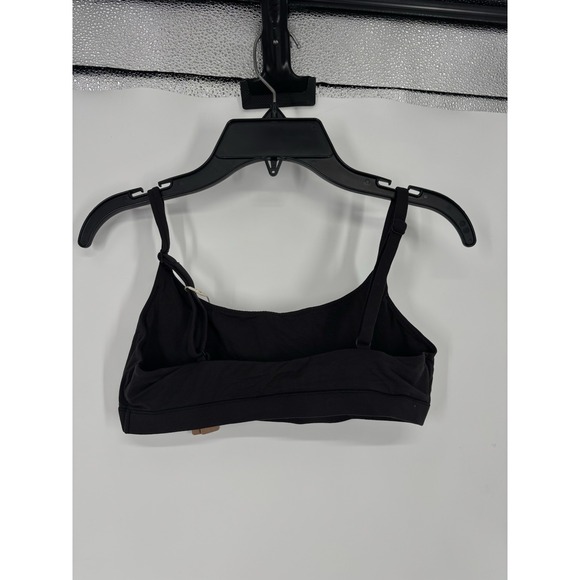 Skims Fits Everybody Scoop Bralette Onyx Black Kim Kardashian Adjustable Small - Picture 2 of 5